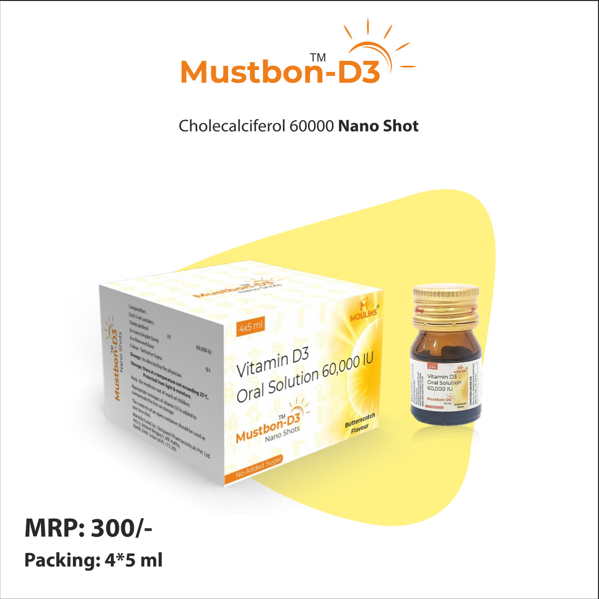 MUSTBON-D3 NANO SHOTS(COLA) 4*5ML
